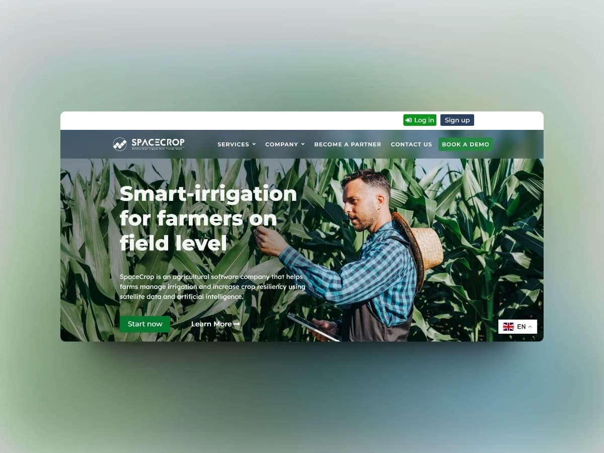 Spacecrop website designed and built by Easify Technologies